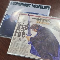 画像1: ■予約商品■ AGORAPHOBIC NOSEBLEED, CROM / Split (7ep) Rsr  