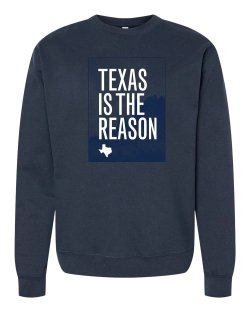 画像1: ■予約商品■ TEXAS IS THE REASON / Logo -navy- (crew sweatshirt) Revelation   