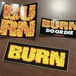 画像2: BURN / Logo (sticker + badge) 