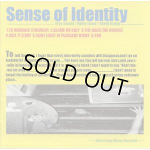 画像: SENSE OF IDENTITY / st (cd) Burst Your Noise