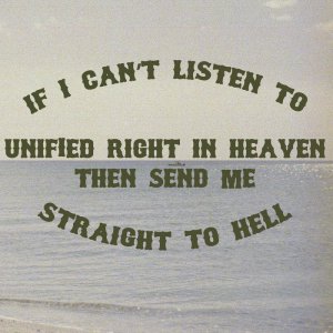 画像: UNIFIED RIGHT / If I can't listen to UNIFIED RIGHT in heaven then send me straight to hell (Lp) Triple-B  