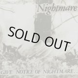 画像: Nightmare / Give notice of nightmare (Lp) Farewell 