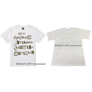 画像:   ■予約商品■ G.I.S.M. / Guerrilla incendiary white (t-shirt)