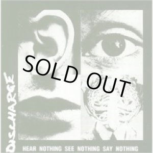 画像: DISCHARGE / hear nothing see nothing say nothing (2cd) Estado