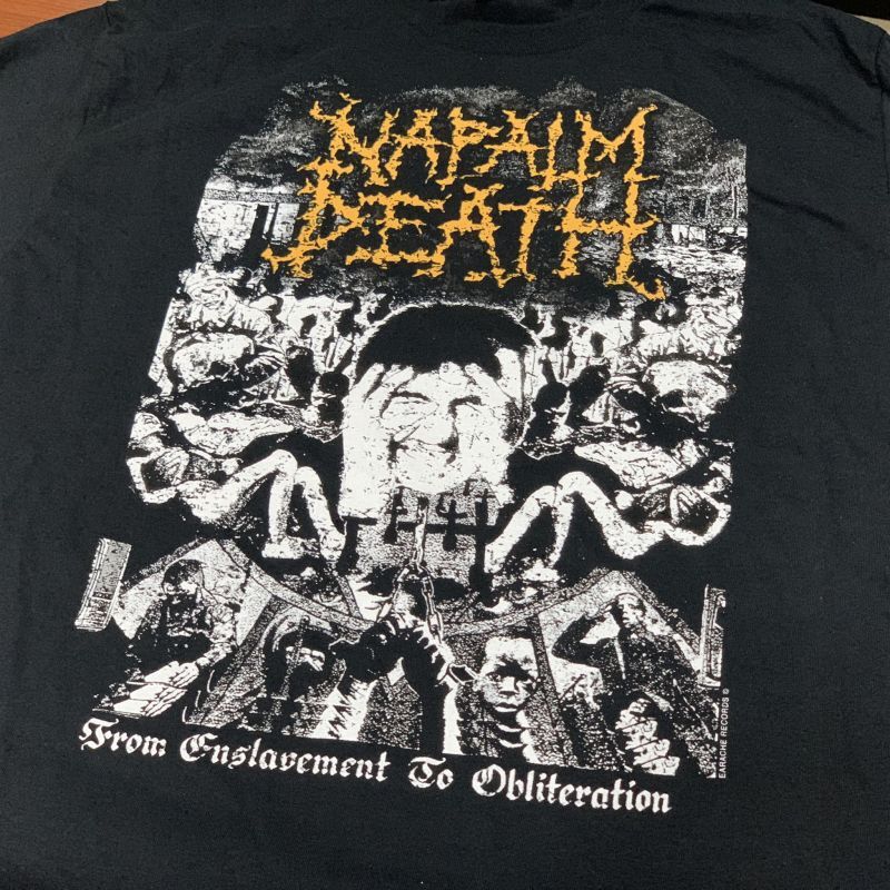 工場直売Earache Napalm Death メタルバンドＴシャツ トップス