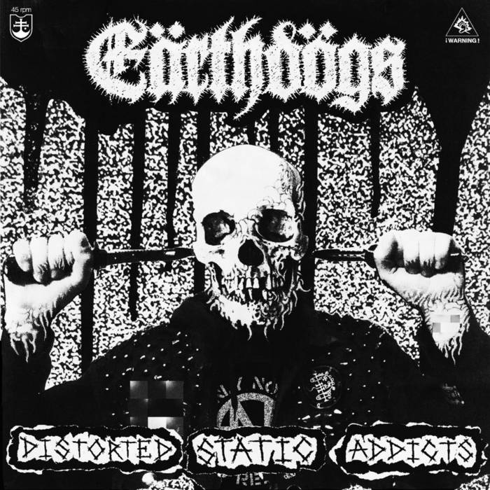 画像1: EARTHDOGS / Distorted static addicts (7ep) 625 Thrashcore