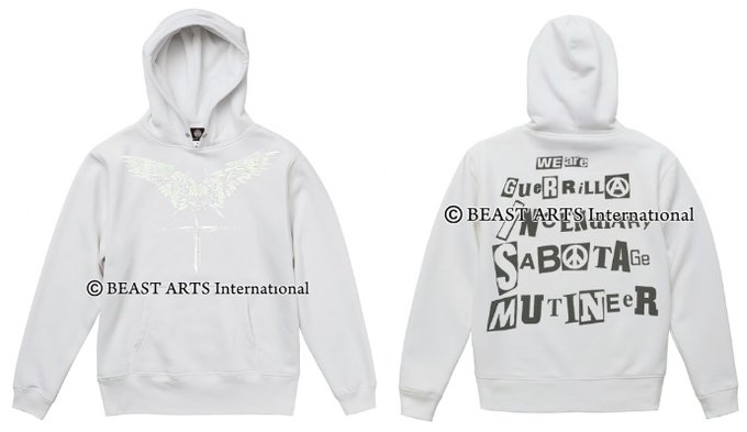 画像1: ■予約商品■ G.I.S.M. / Guerrilla incendiary white (hoodie)